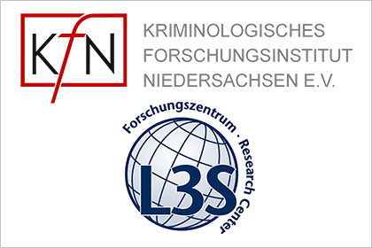 Logos des Kriminologischen Forschungsinstituts Niedersachsen (KFN) und des Forschungszentrums L3S