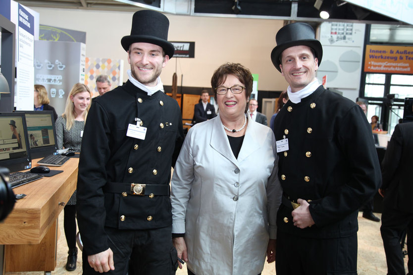 Bundesministerin Brigitte Zypries auf der Internationalen Handwerksmesse (IHM)
